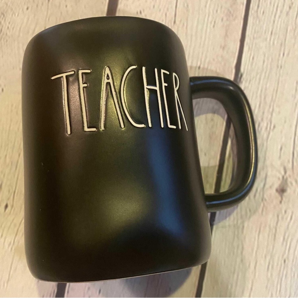 Rae Dunn Black Teacher Mug